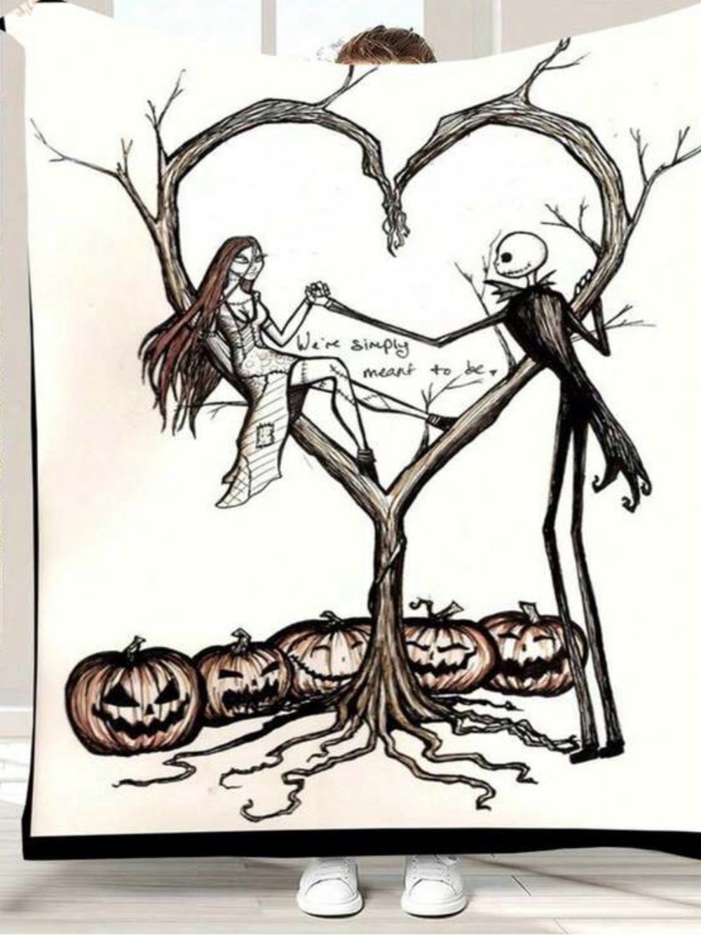 Disney’s Nightmare Before Christmas Jack Skellington & Sally Fleece Blanket